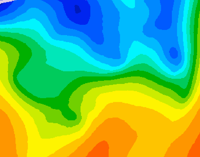 GDPS 500 millibar geopotential height 120 hour forecast chart for Canada based on 2026/10/19 0000Z data