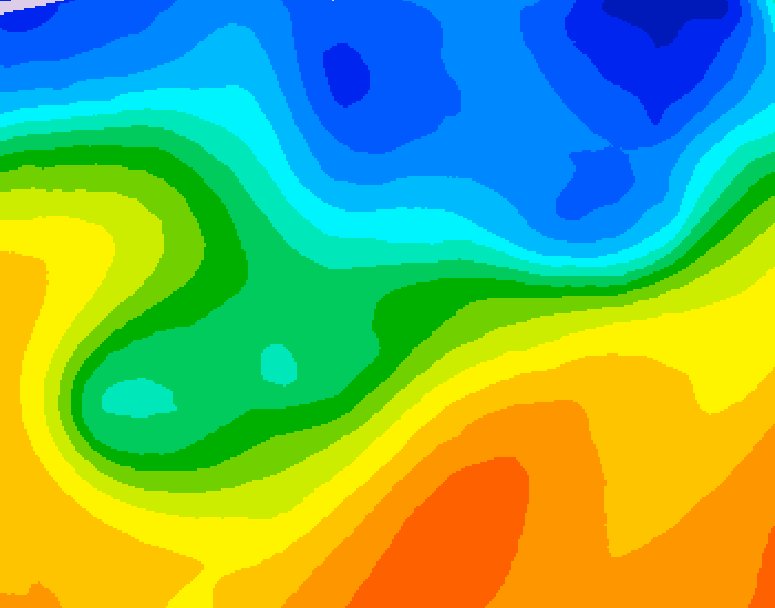 GDPS 500 millibar geopotential height 144 hour forecast chart for Canada based on 2026/10/19 0000Z data