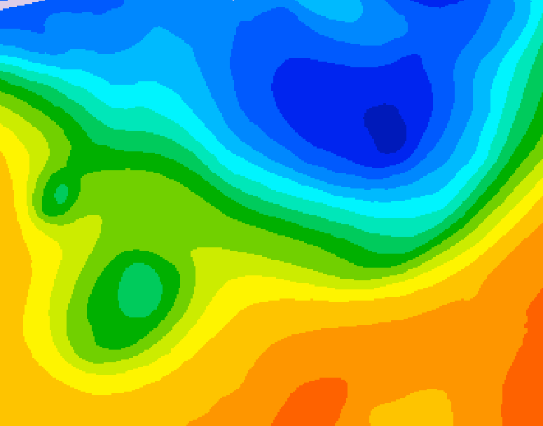GDPS 500 millibar geopotential height 192 hour forecast chart for Canada based on 2026/10/19 0000Z data