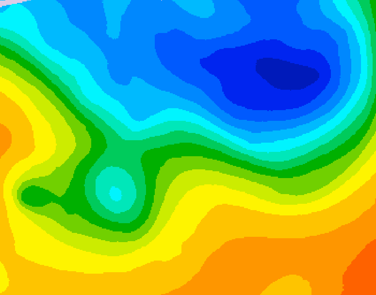 GDPS 500 millibar geopotential height 216 hour forecast chart for Canada based on 2026/10/19 0000Z data