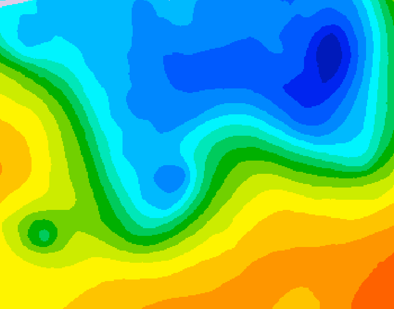GDPS 500 millibar geopotential height 234 hour forecast chart for Canada based on 2026/10/19 0000Z data