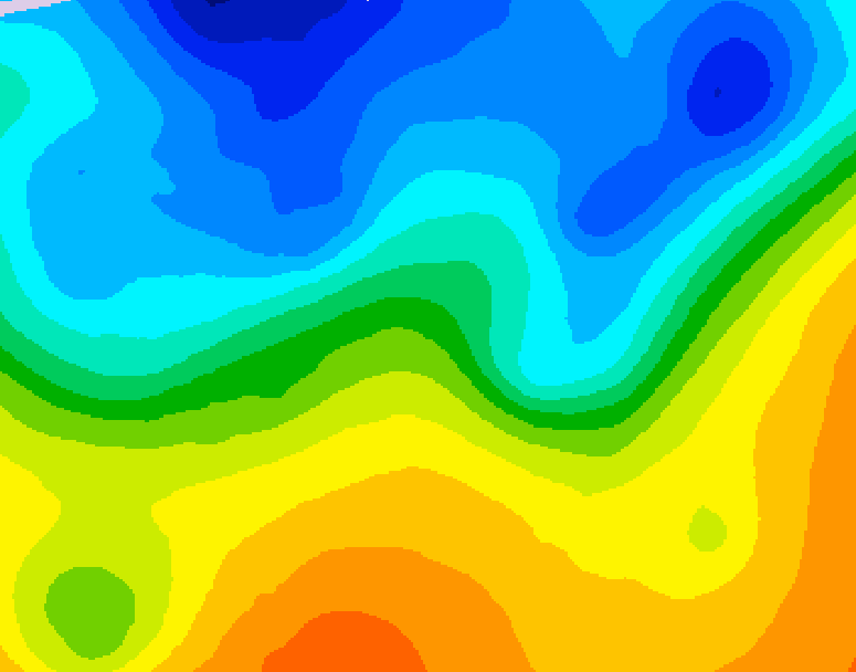 GDPS 500 millibar geopotential height 066 hour forecast chart for Canada based on 2026/10/19 1200Z data