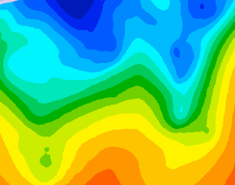GDPS 500 millibar geopotential height 084 hour forecast chart for Canada based on 2026/10/19 1200Z data