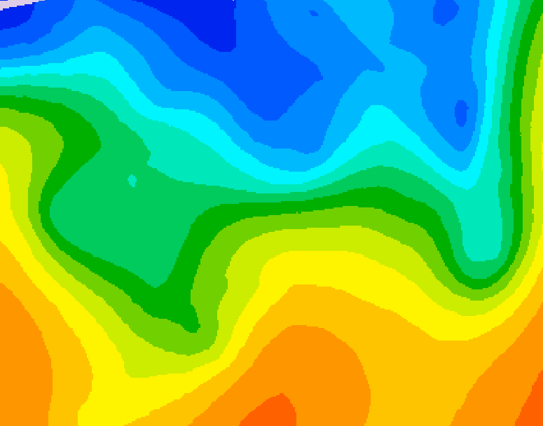 GDPS 500 millibar geopotential height 108 hour forecast chart for Canada based on 2026/10/19 1200Z data