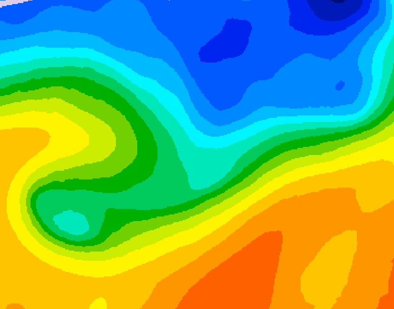 GDPS 500 millibar geopotential height 144 hour forecast chart for Canada based on 2026/10/19 1200Z data