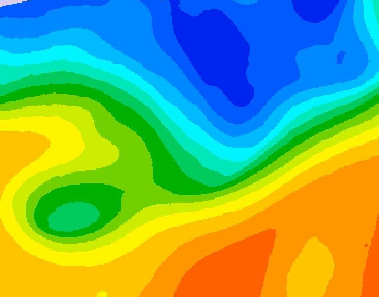 GDPS 500 millibar geopotential height 156 hour forecast chart for Canada based on 2026/10/19 1200Z data