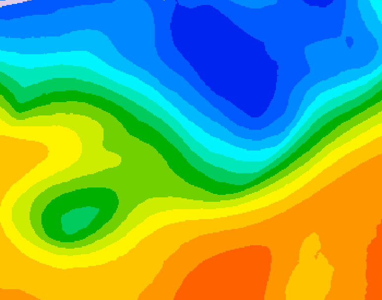 GDPS 500 millibar geopotential height 162 hour forecast chart for Canada based on 2026/10/19 1200Z data