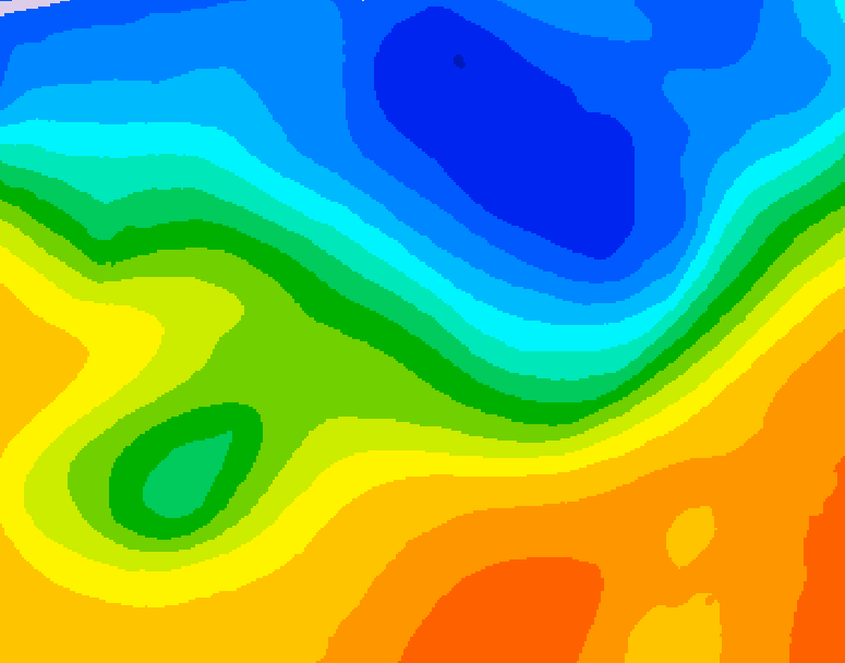 GDPS 500 millibar geopotential height 168 hour forecast chart for Canada based on 2026/10/19 1200Z data