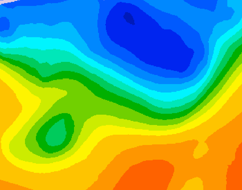 GDPS 500 millibar geopotential height 174 hour forecast chart for Canada based on 2026/10/19 1200Z data