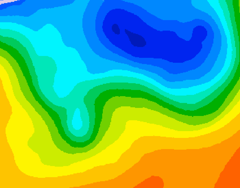 GDPS 500 millibar geopotential height 204 hour forecast chart for Canada based on 2026/10/19 1200Z data