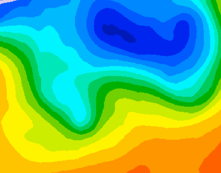 GDPS 500 millibar geopotential height 210 hour forecast chart for Canada based on 2026/10/19 1200Z data