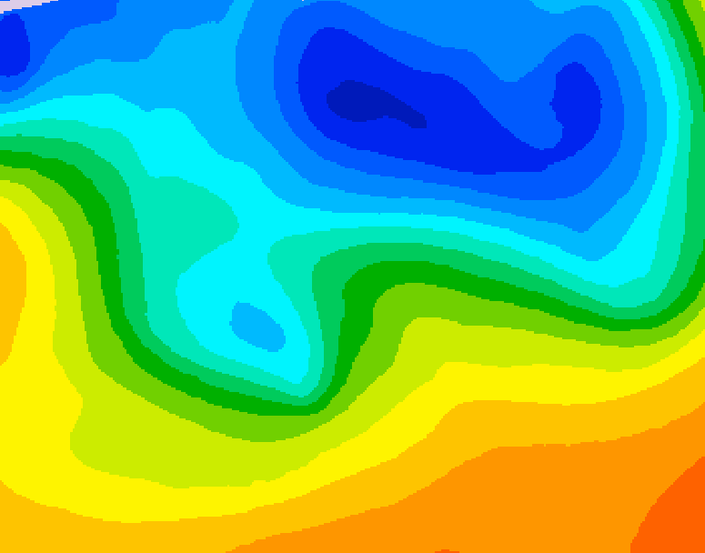 GDPS 500 millibar geopotential height 216 hour forecast chart for Canada based on 2026/10/19 1200Z data