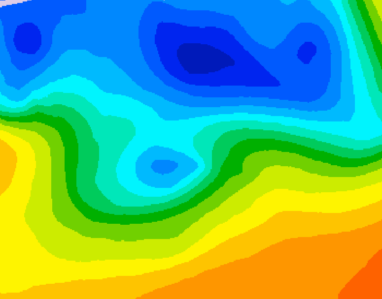GDPS 500 millibar geopotential height 228 hour forecast chart for Canada based on 2026/10/19 1200Z data