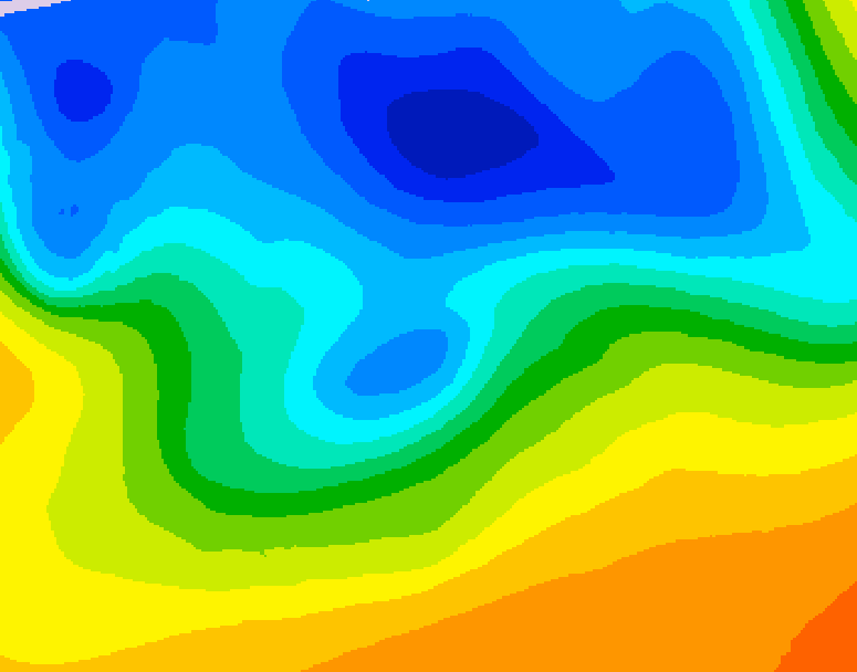 GDPS 500 millibar geopotential height 234 hour forecast chart for Canada based on 2026/10/19 1200Z data