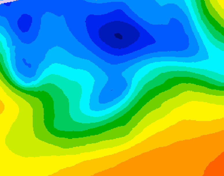 GDPS 500 millibar geopotential height 240 hour forecast chart for Canada based on 2026/10/19 1200Z data