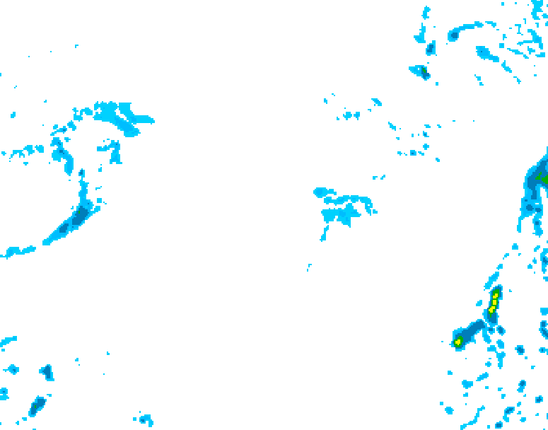 GDPS precipitation 042 hour forecast chart for Canada based on 2026/10/19 1200Z data