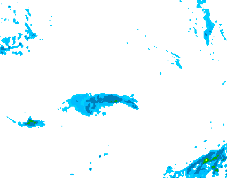 GDPS precipitation 126 hour forecast chart for Canada based on 2026/10/19 1200Z data