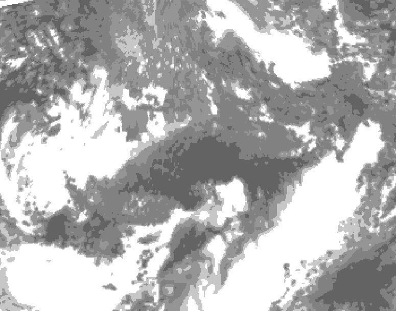 GDPS total cloud 144 hour forecast chart for Canada based on 2026/10/19 0000Z data