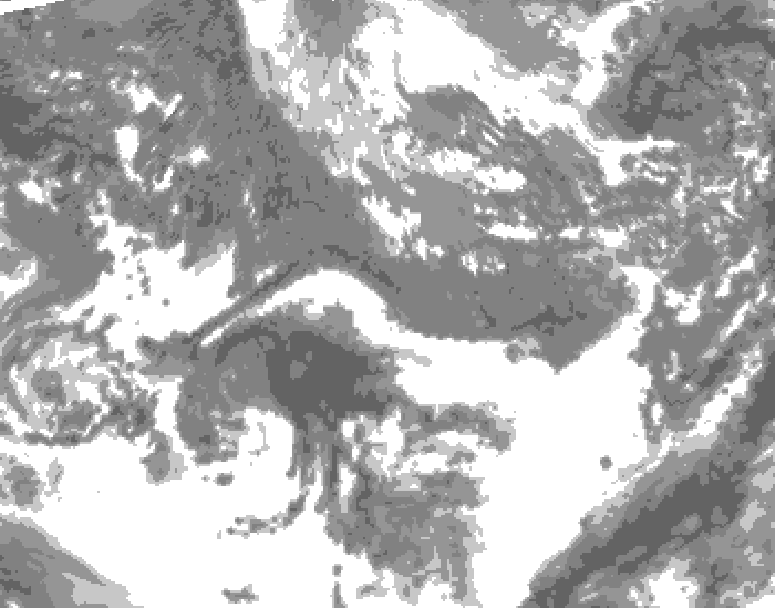 GDPS total cloud 216 hour forecast chart for Canada based on 2026/10/19 0000Z data