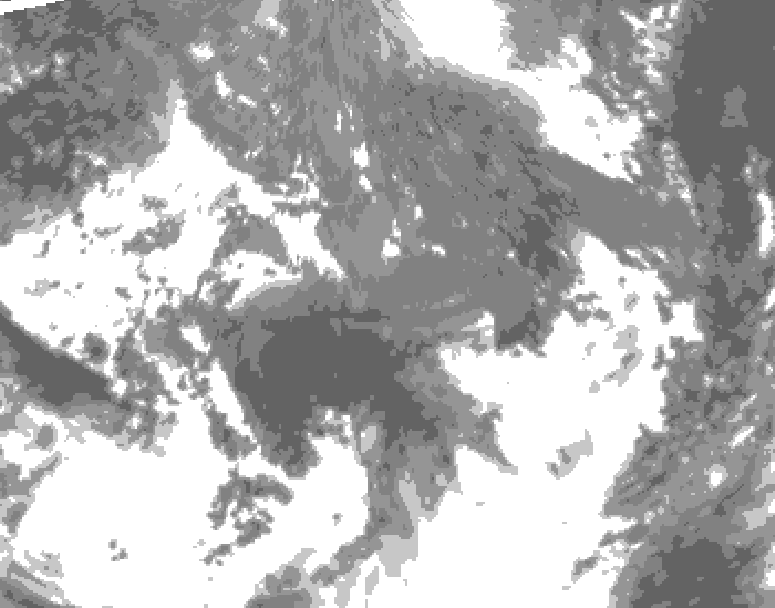 GDPS total cloud 114 hour forecast chart for Canada based on 2026/10/19 1200Z data