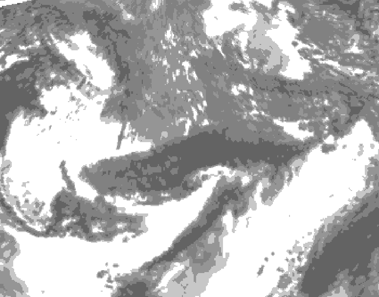 GDPS total cloud 138 hour forecast chart for Canada based on 2026/10/19 1200Z data