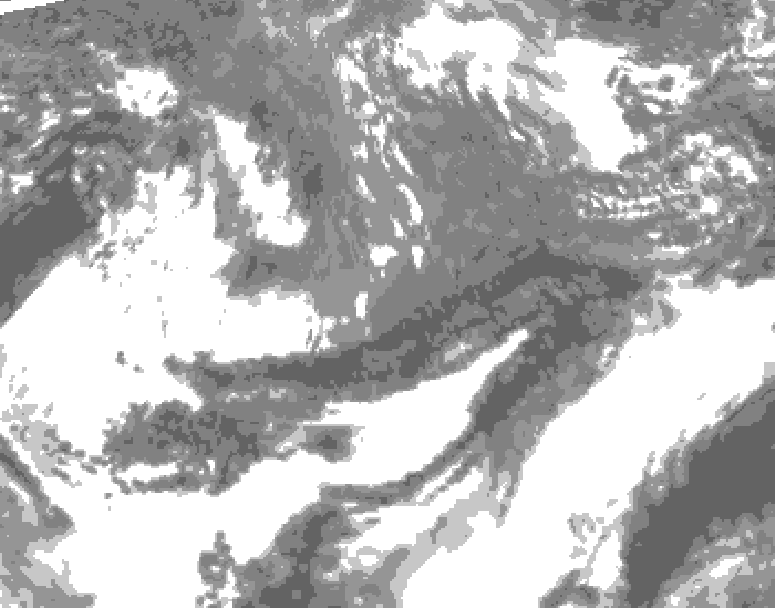 GDPS total cloud 150 hour forecast chart for Canada based on 2026/10/19 1200Z data