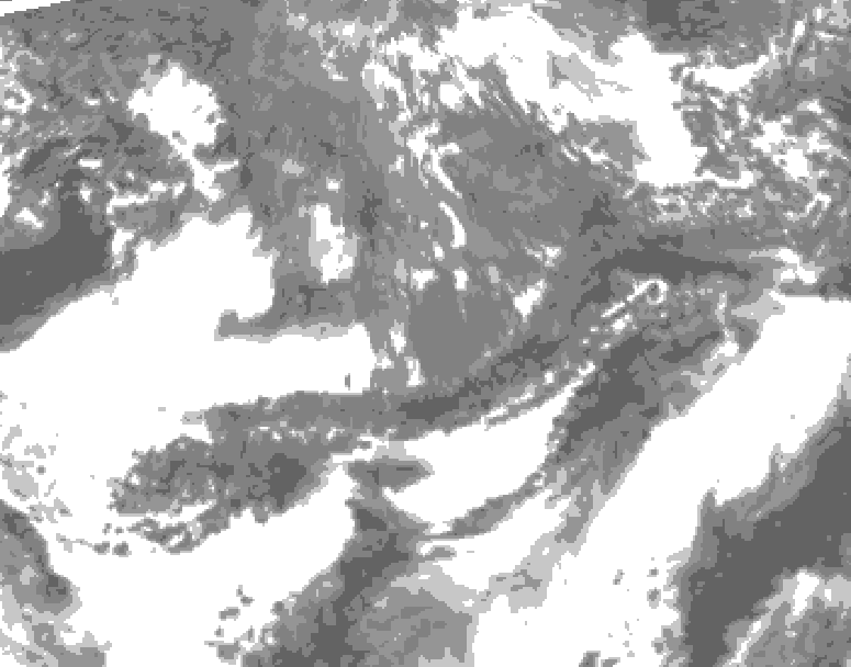GDPS total cloud 156 hour forecast chart for Canada based on 2026/10/19 1200Z data