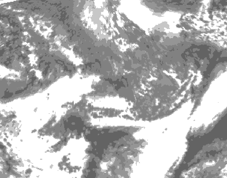 GDPS total cloud 174 hour forecast chart for Canada based on 2026/10/19 1200Z data