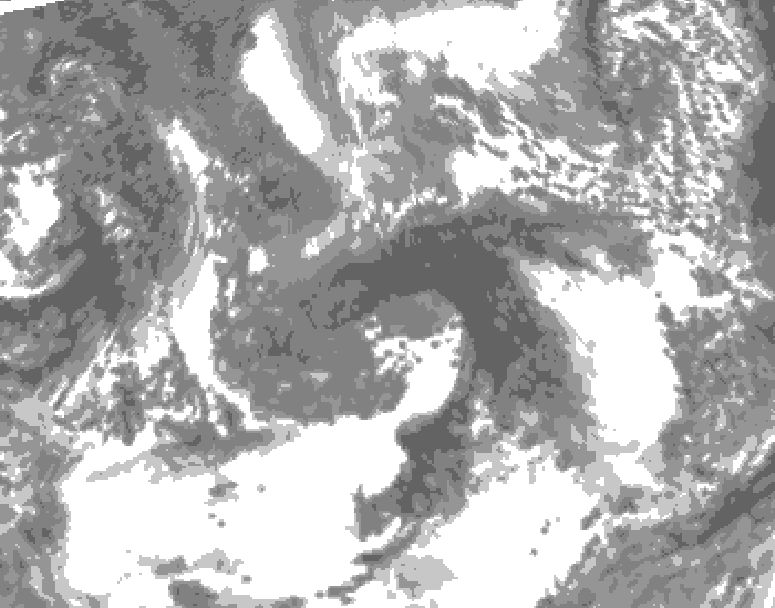 GDPS total cloud 234 hour forecast chart for Canada based on 2026/10/19 1200Z data