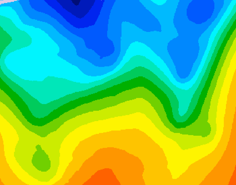 GDPS 500 millibar geopotential height 072 hour forecast chart for Canada based on 2026/10/20 0000Z data