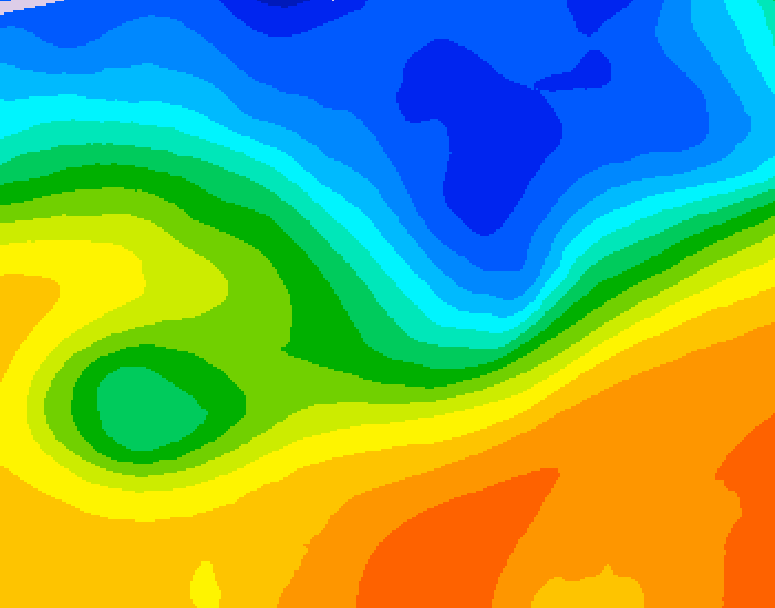 GDPS 500 millibar geopotential height 144 hour forecast chart for Canada based on 2026/10/20 0000Z data