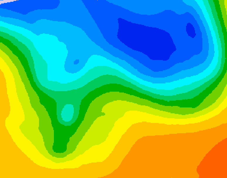 GDPS 500 millibar geopotential height 192 hour forecast chart for Canada based on 2026/10/20 0000Z data