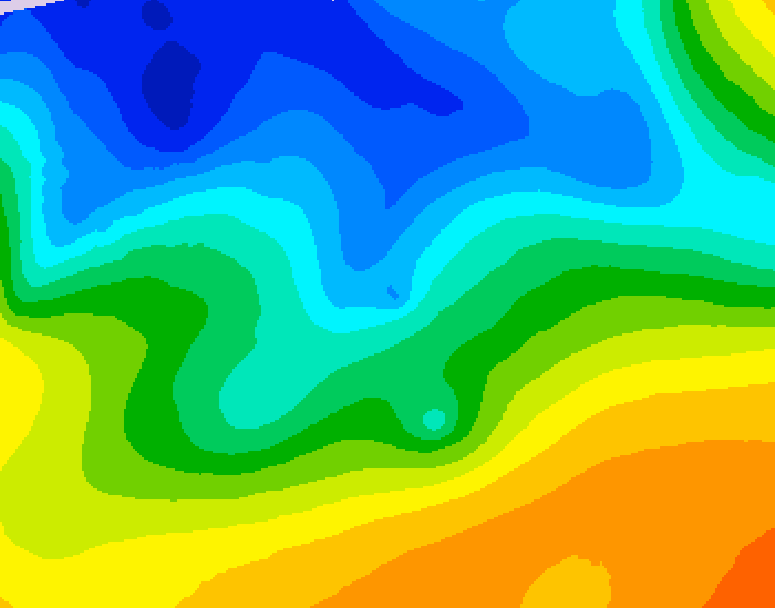 GDPS 500 millibar geopotential height 234 hour forecast chart for Canada based on 2026/10/20 0000Z data