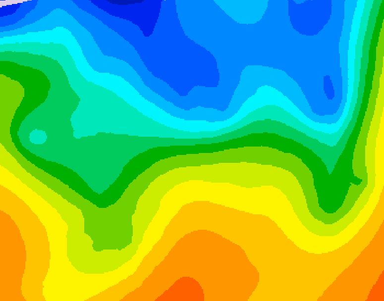 GDPS 500 millibar geopotential height 078 hour forecast chart for Canada based on 2026/10/20 1200Z data