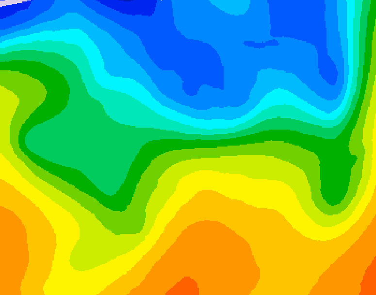 GDPS 500 millibar geopotential height 084 hour forecast chart for Canada based on 2026/10/20 1200Z data