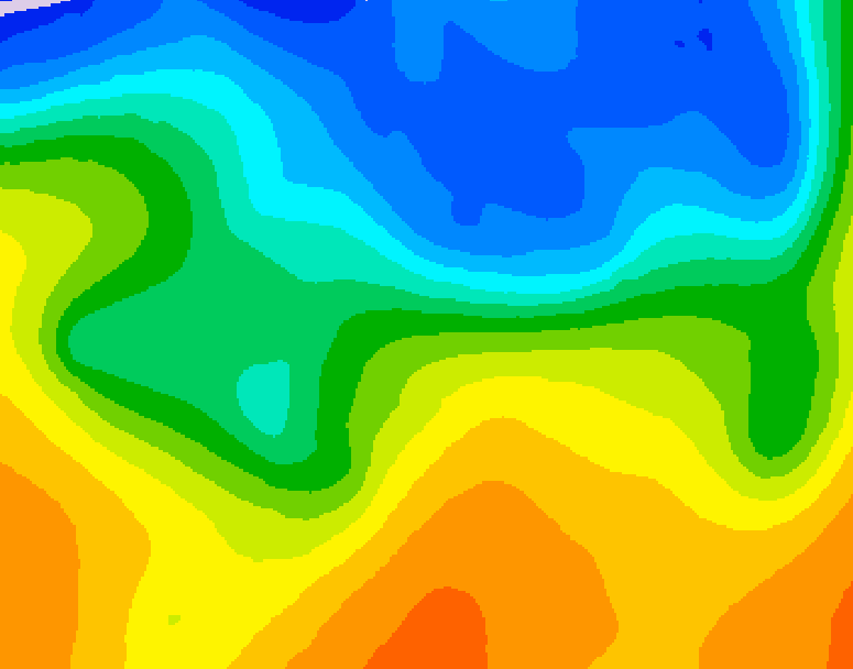 GDPS 500 millibar geopotential height 090 hour forecast chart for Canada based on 2026/10/20 1200Z data