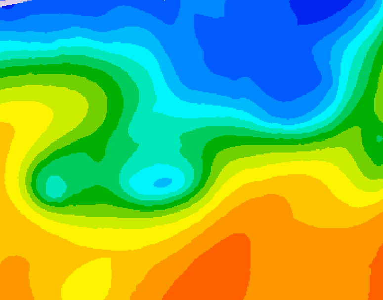 GDPS 500 millibar geopotential height 108 hour forecast chart for Canada based on 2026/10/20 1200Z data