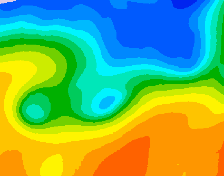 GDPS 500 millibar geopotential height 114 hour forecast chart for Canada based on 2026/10/20 1200Z data