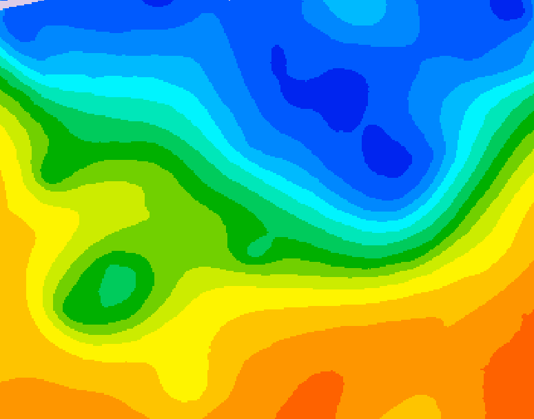 GDPS 500 millibar geopotential height 150 hour forecast chart for Canada based on 2026/10/20 1200Z data