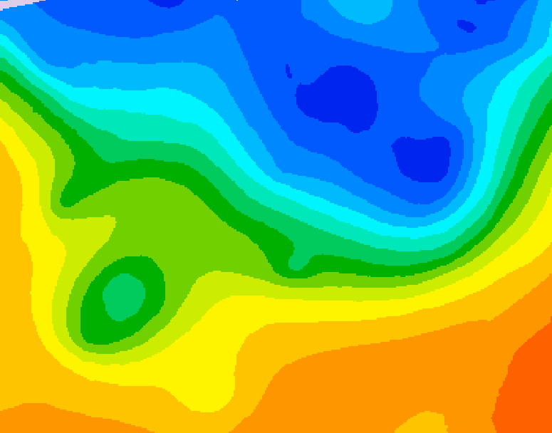 GDPS 500 millibar geopotential height 156 hour forecast chart for Canada based on 2026/10/20 1200Z data