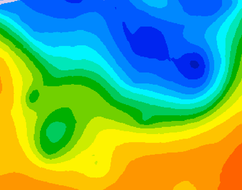 GDPS 500 millibar geopotential height 162 hour forecast chart for Canada based on 2026/10/20 1200Z data