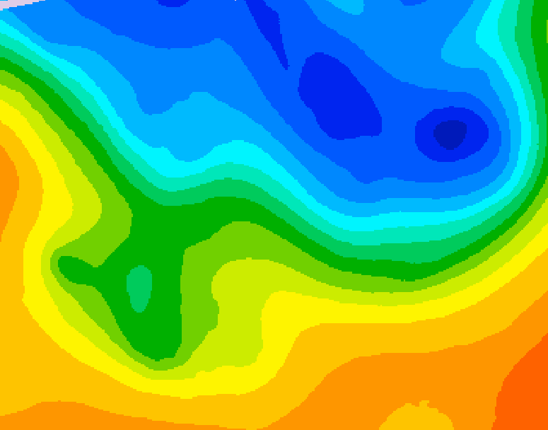 GDPS 500 millibar geopotential height 174 hour forecast chart for Canada based on 2026/10/20 1200Z data