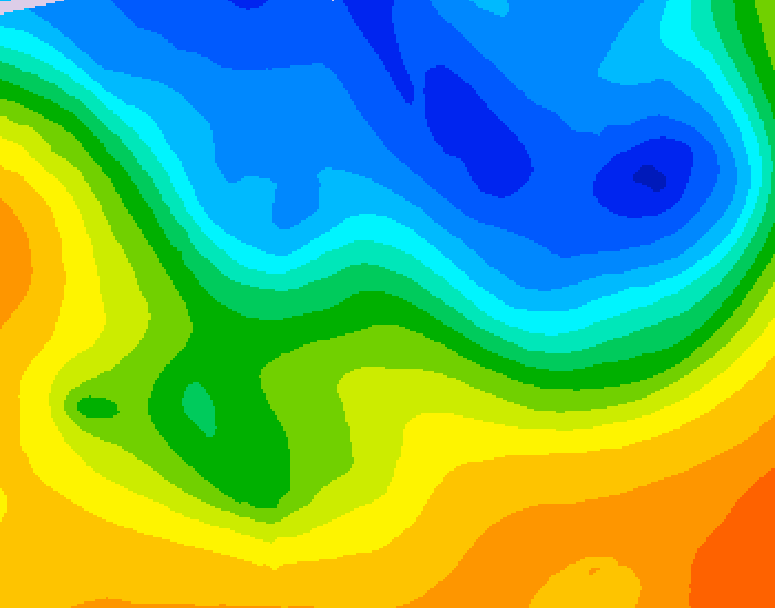 GDPS 500 millibar geopotential height 180 hour forecast chart for Canada based on 2026/10/20 1200Z data