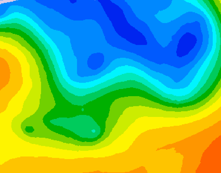 GDPS 500 millibar geopotential height 192 hour forecast chart for Canada based on 2026/10/20 1200Z data