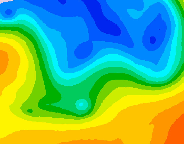 GDPS 500 millibar geopotential height 198 hour forecast chart for Canada based on 2026/10/20 1200Z data