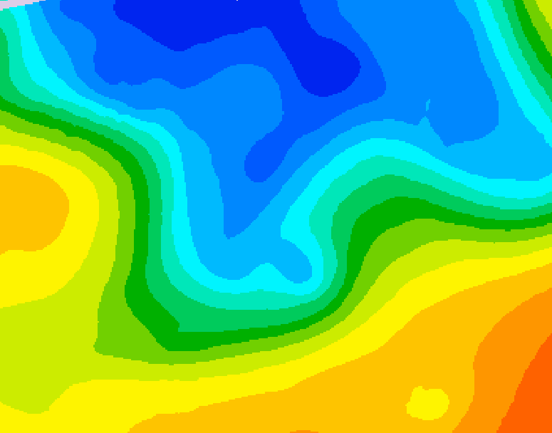 GDPS 500 millibar geopotential height 216 hour forecast chart for Canada based on 2026/10/20 1200Z data
