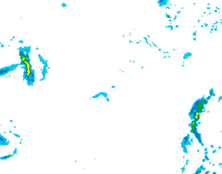 GDPS precipitation 012 hour forecast chart for Canada based on 2026/10/20 0000Z data