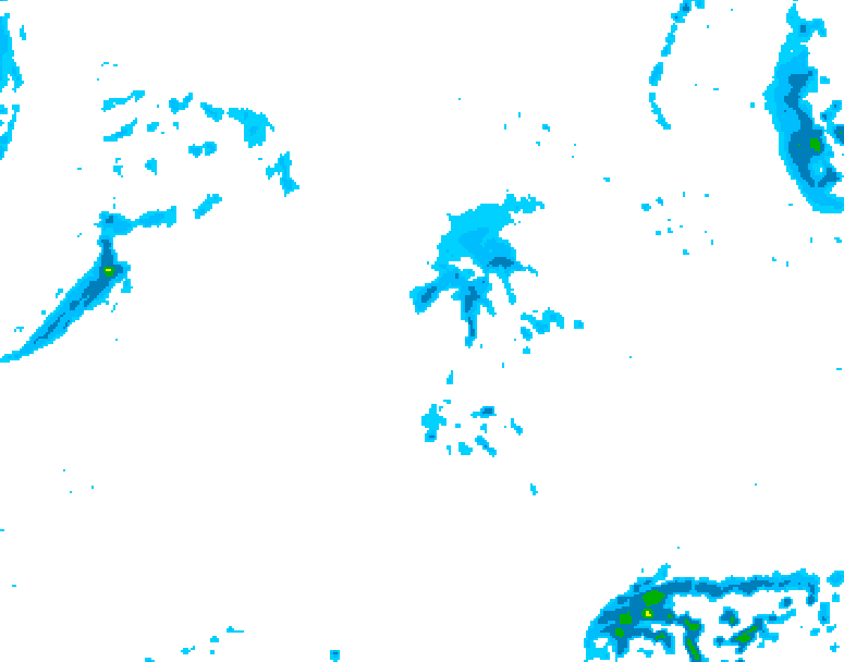 GDPS precipitation 234 hour forecast chart for Canada based on 2026/10/20 0000Z data