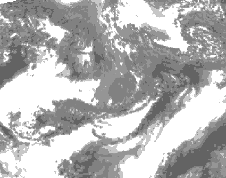 GDPS total cloud 144 hour forecast chart for Canada based on 2026/10/20 0000Z data