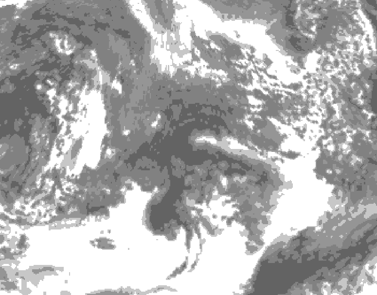 GDPS total cloud 216 hour forecast chart for Canada based on 2026/10/20 0000Z data